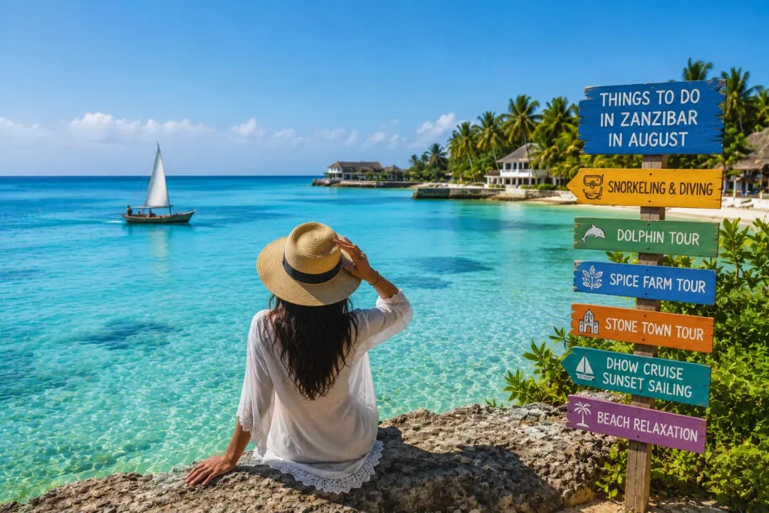 Tropical beach escape in Zanzibar

