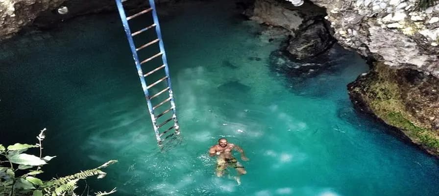 10. Visit the Blue Hole Mineral Spring