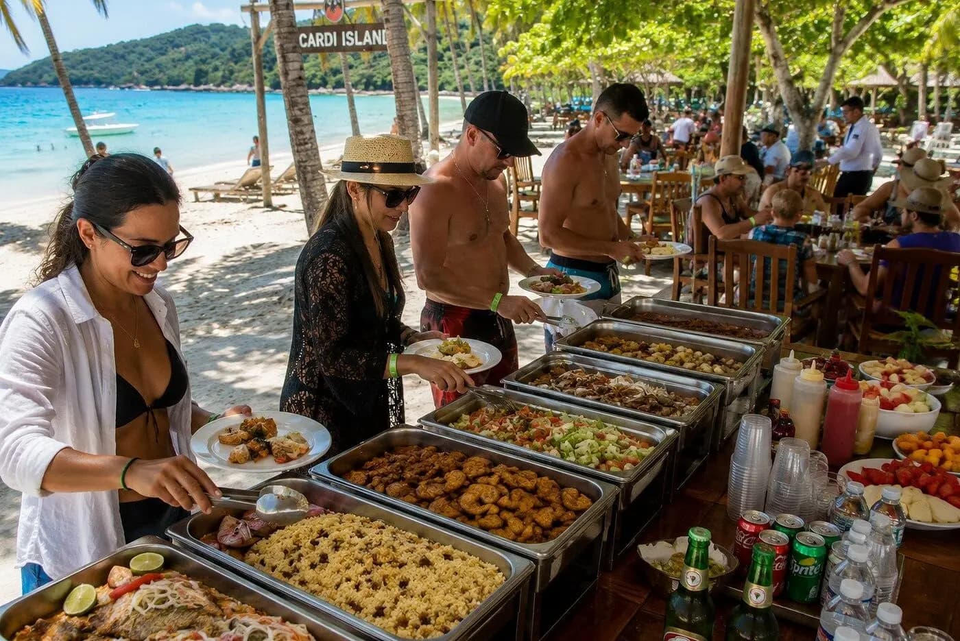 Cayo Levantado: Beachside Lunch