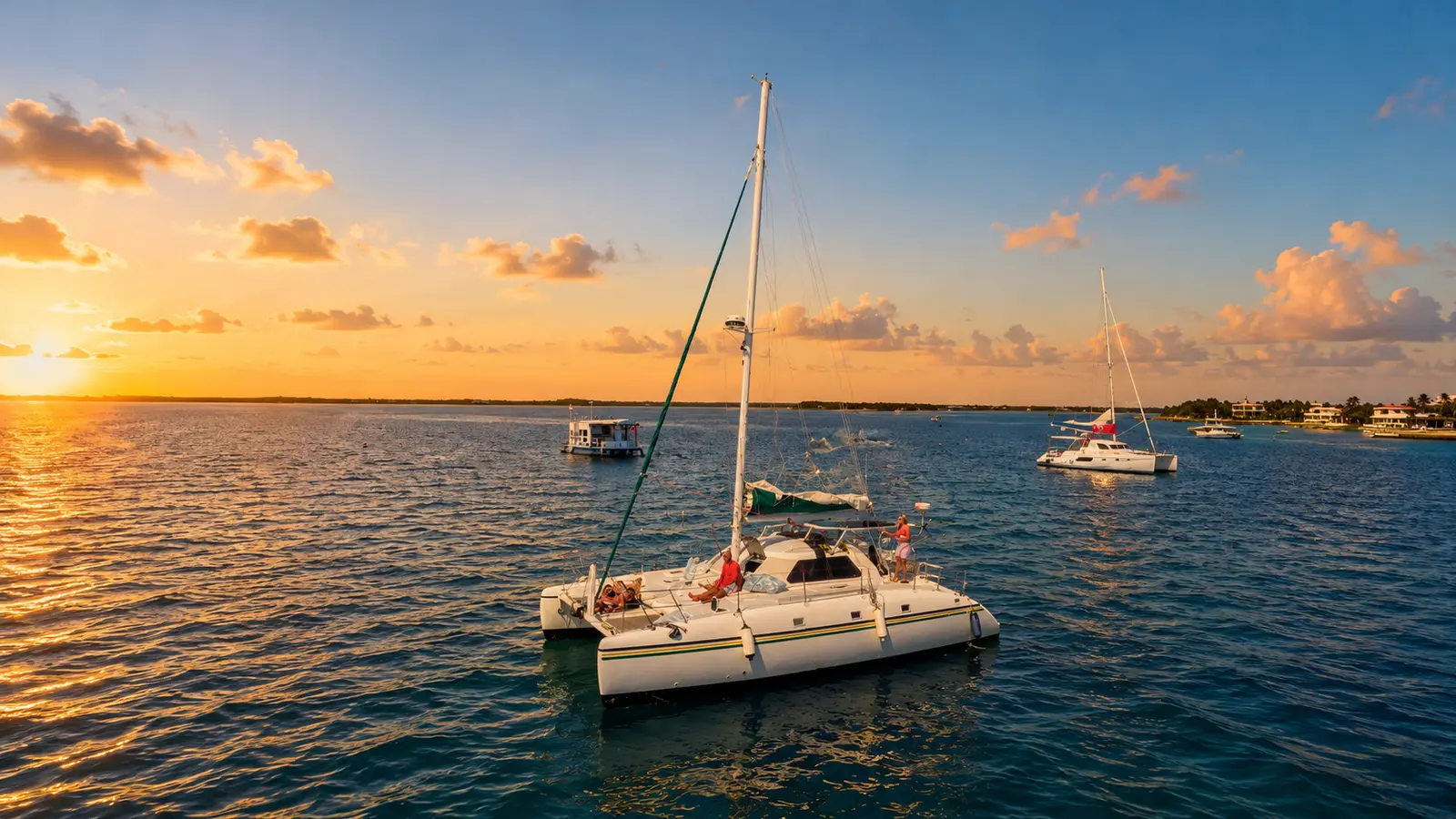 Sunset Sailing Experience  Cruise along the Caribbean coastline during golden hour — the most photogenic light of the day