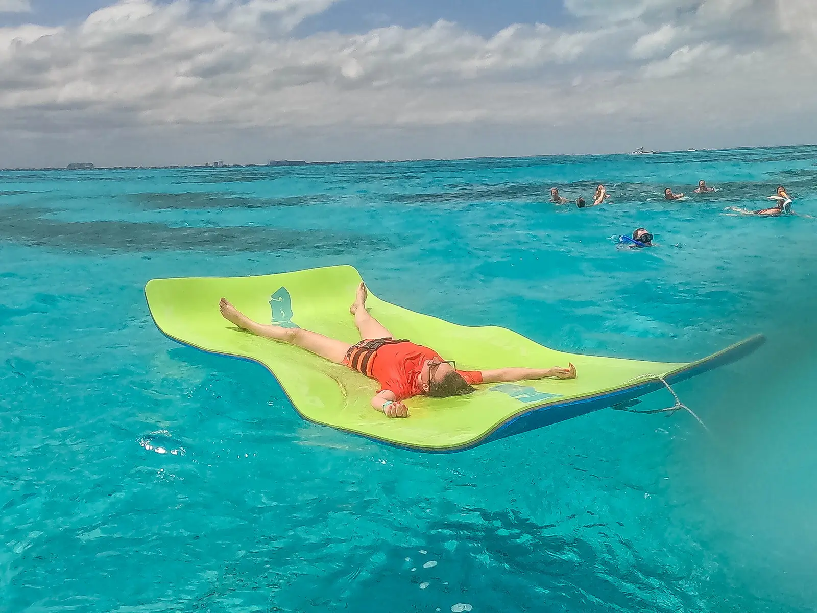Isla Mujeres and Playa Norte (6 and 8 hours) Anchor in water shallow enough to stand in, swim, and wade to the beach clubs. The 8-hour adds the Punta Sur cliffs