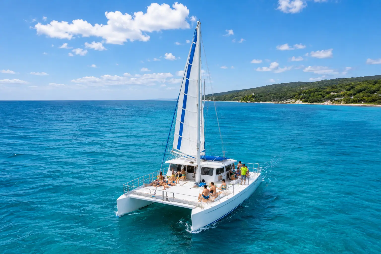 Set Sail (12:30 PM) Cruise along the Ocho Rios coastline with your custom music — your group sets the pace