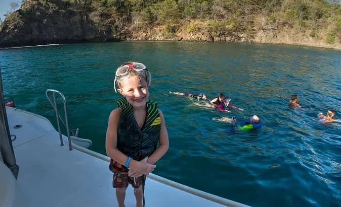 Snorkeling in a Secluded Turquoise Bay