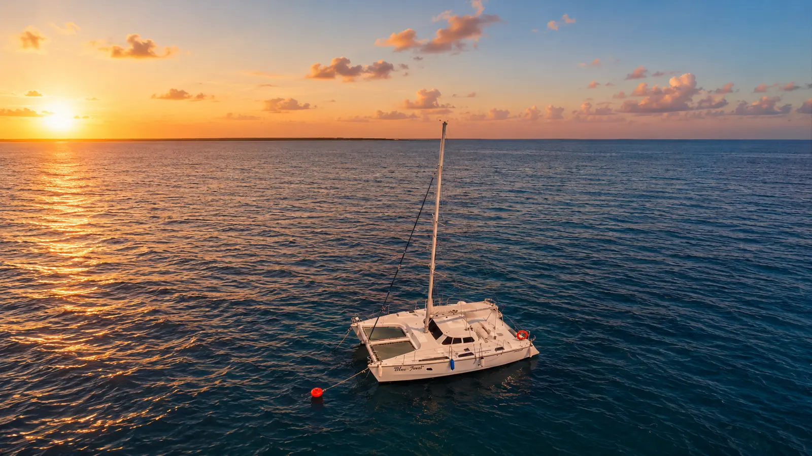 Sunset Cruise Begins  Sail along the coastline with music, drinks & ocean views