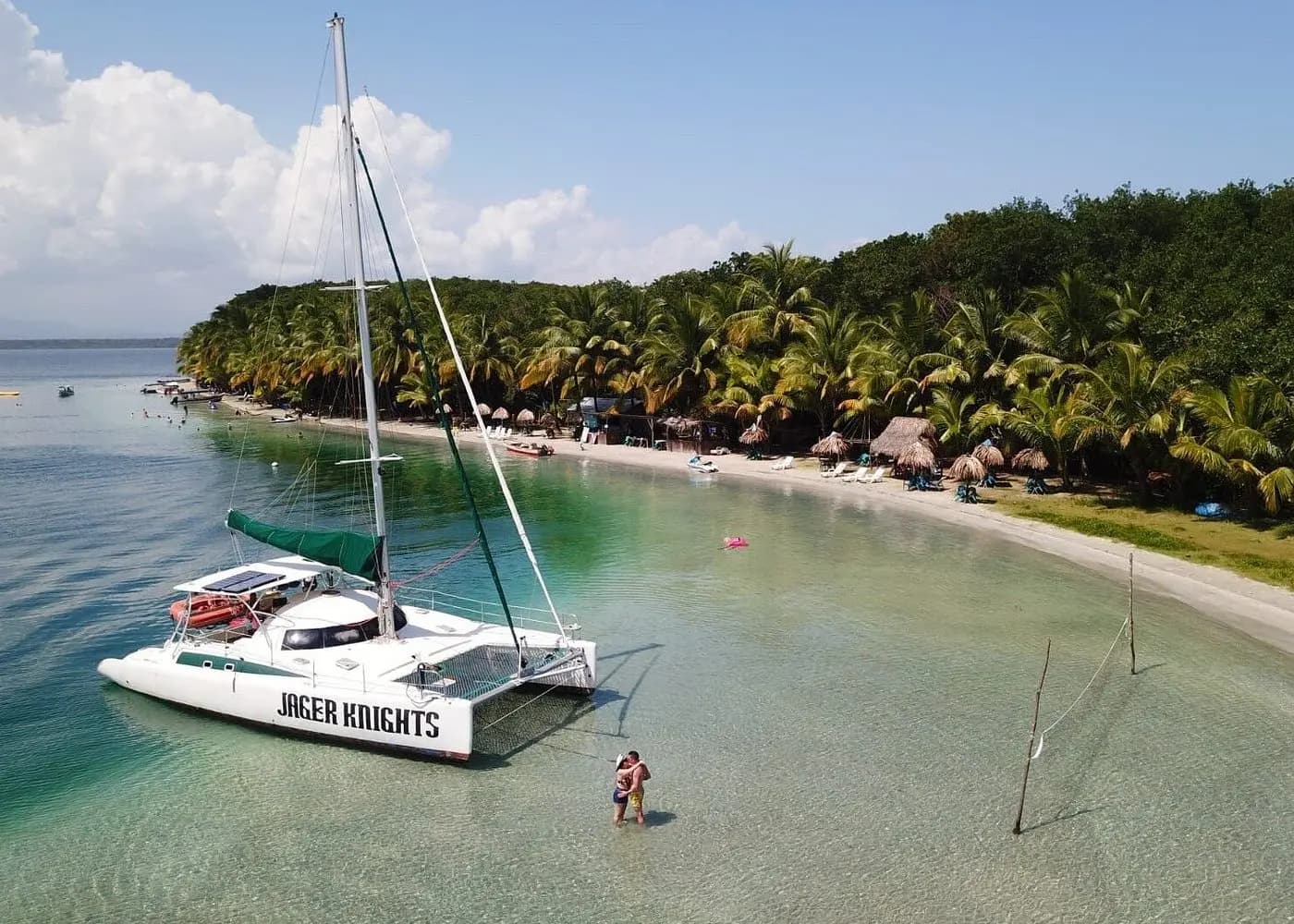 Twilight sail back to Bocas Town A relaxed sail back across the archipelago to the dock.