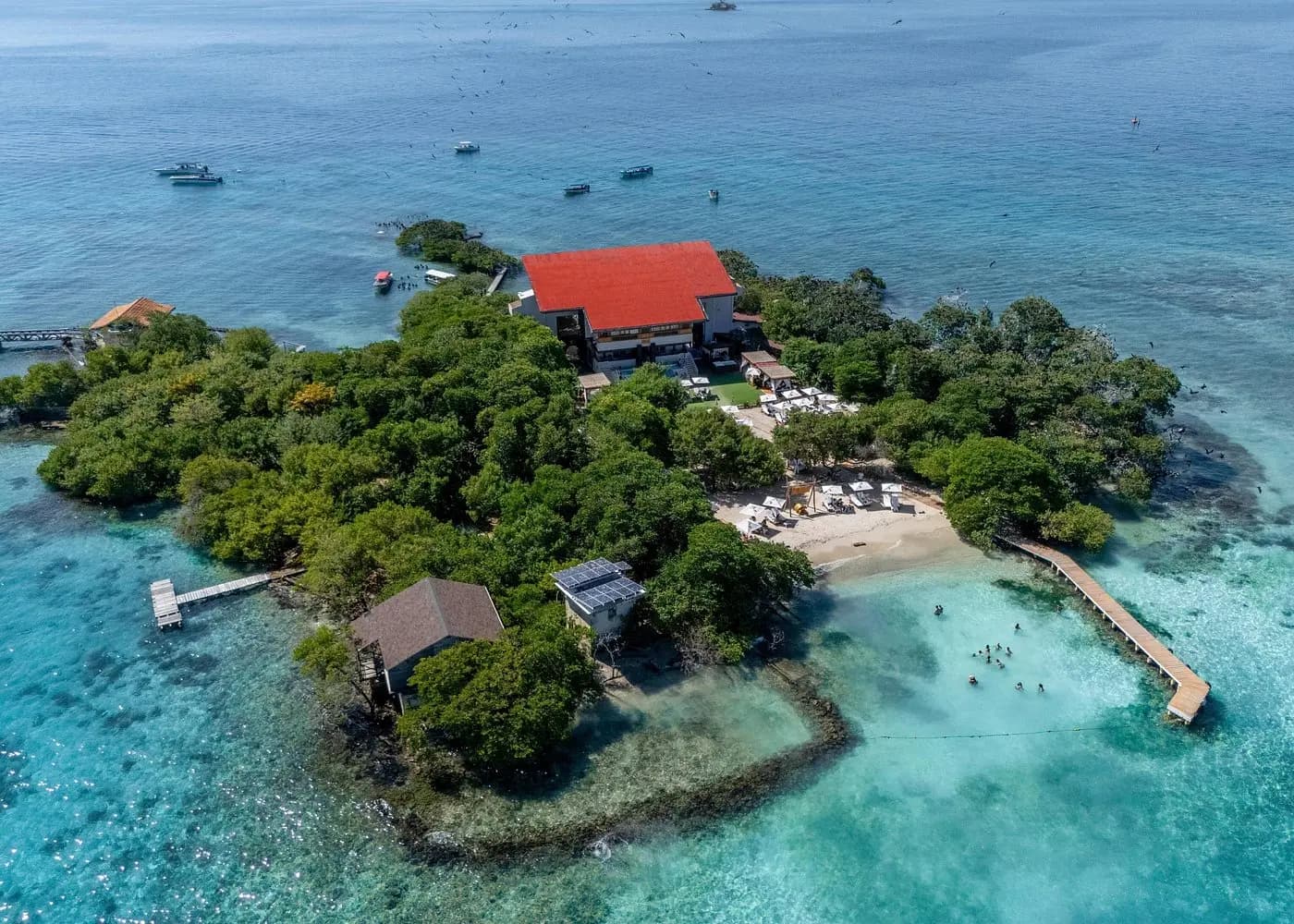 Island 1 — Pao Pao  First beach-club stop with your welcome drink — swim, relax & settle into island time