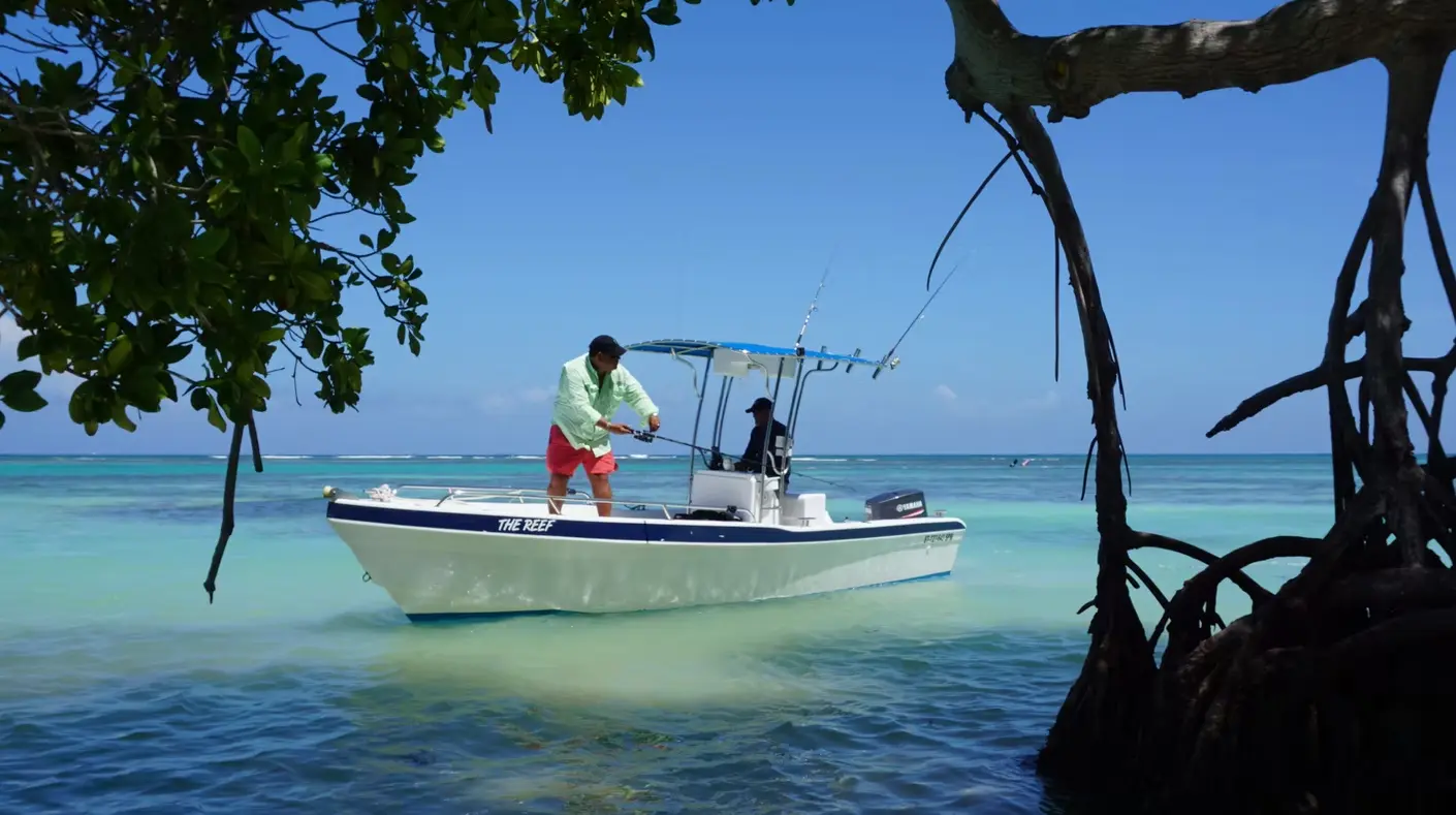 Inshore reef fishing experience Fish in calm waters targeting a variety of Caribbean reef species