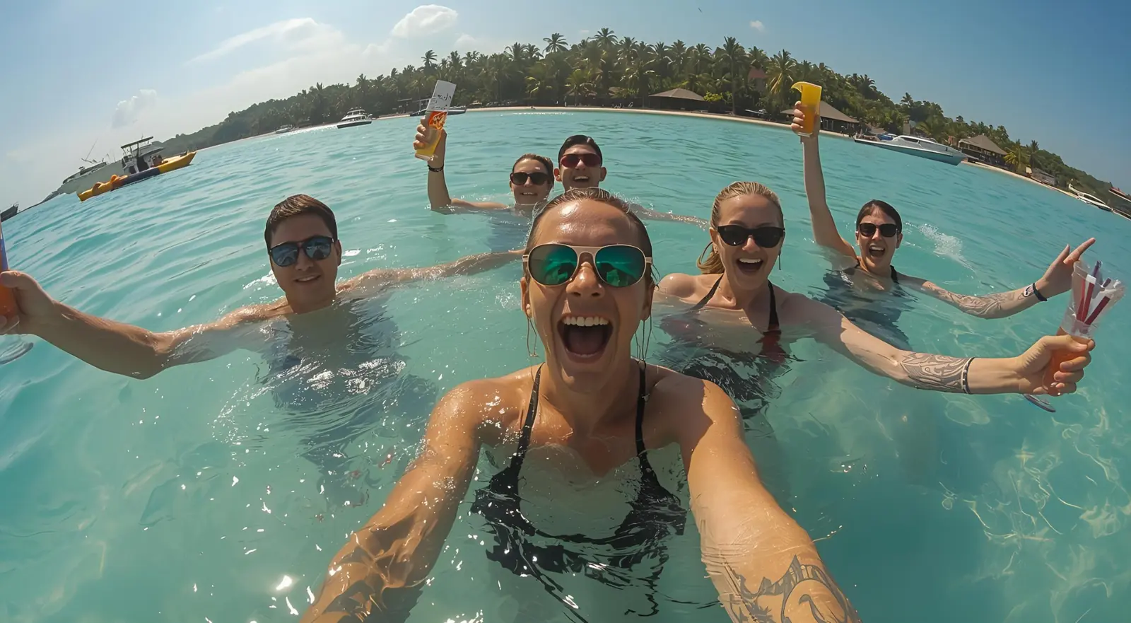 Snorkeling Stop - Swim in clear Caribbean waters and explore marine life during your snorkeling stop.
