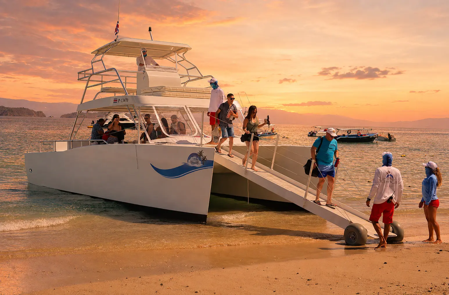 Return to Los Suenos, 6:15 PM Back at the dock in time for dinner in Jaco