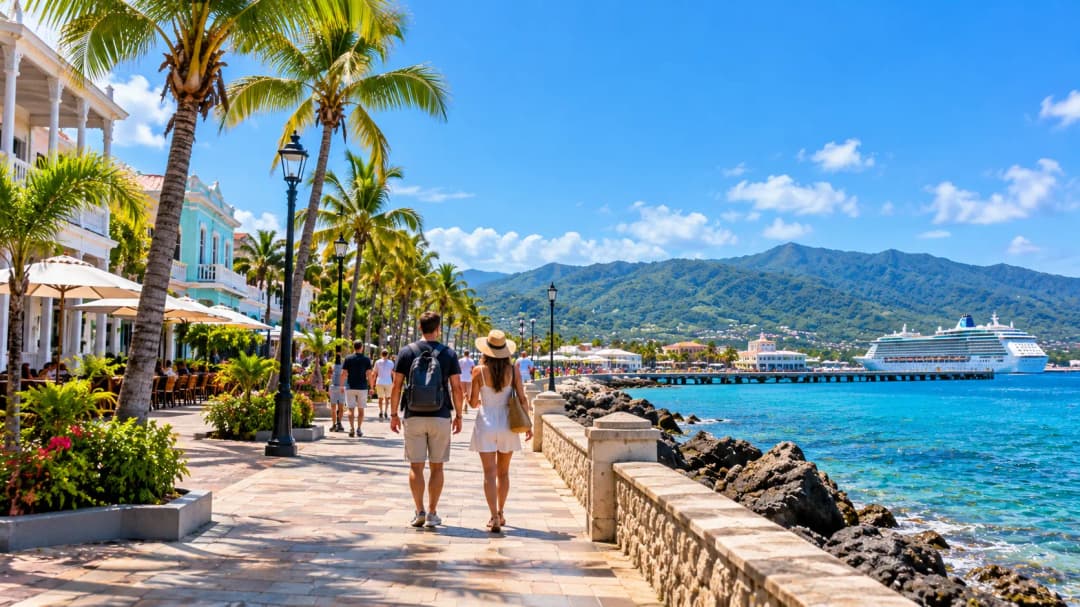 Tropical Promenade Stroll by the Sea