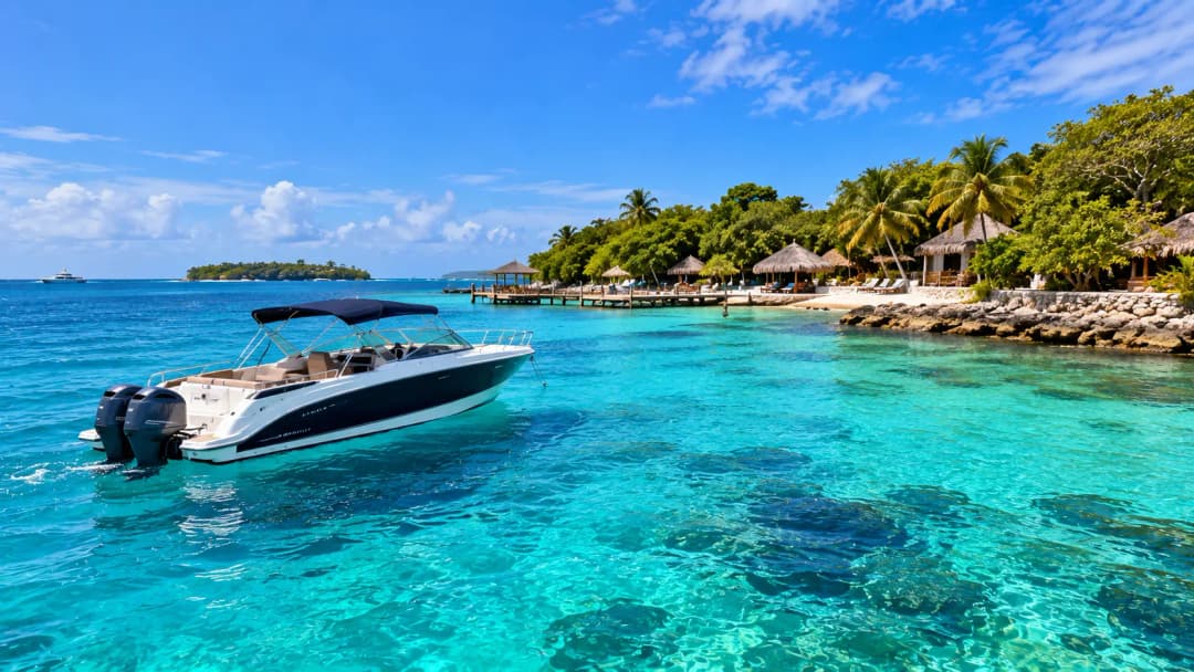 Tropical Speedboat by Island Shores
