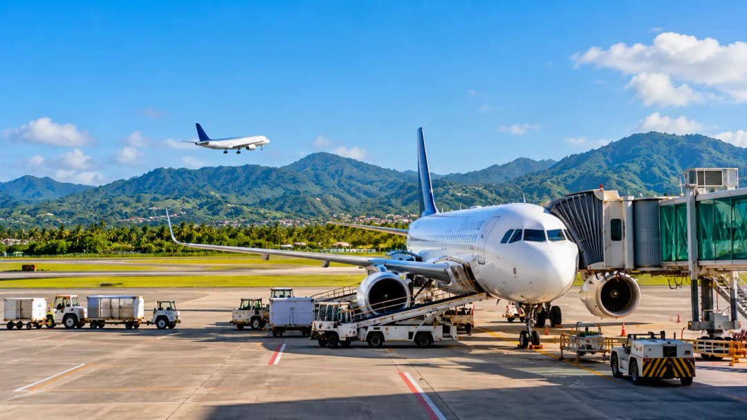 Tropical Airport Tarmac Adventure