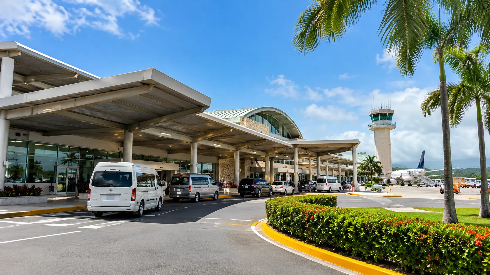 Tropical Puerto Plata Airport Arrival