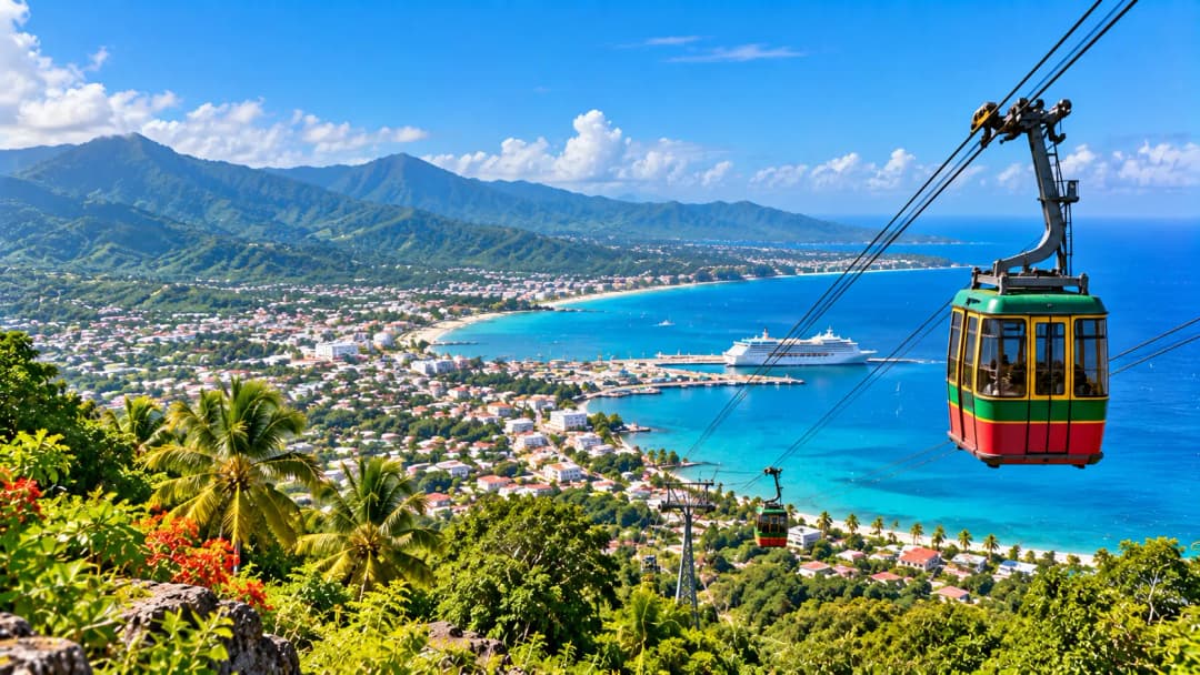 Tropical Bay Cable Car Panorama