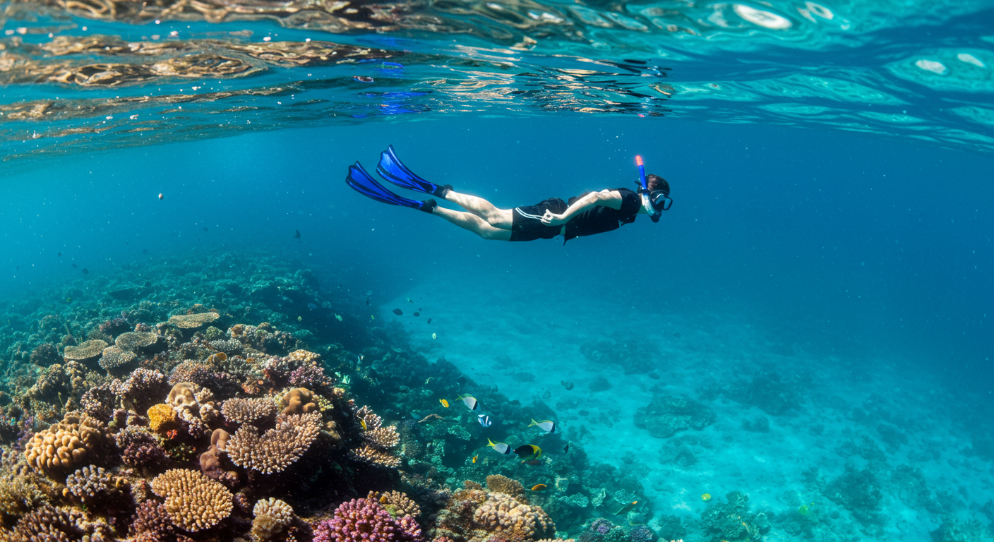 Snorkeling Costa Rica: Underwater view of vibrant marine life and clear waters