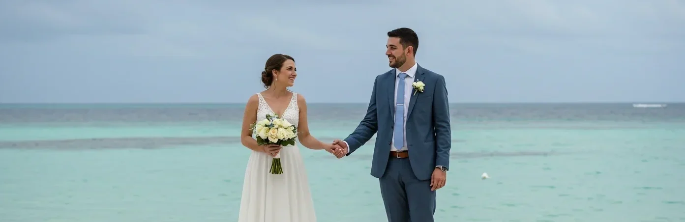 Cancun beach wedding that is out of this world