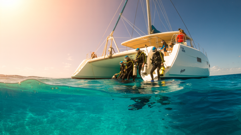 Catamaran Tours Enhance Cancun Scuba Diving