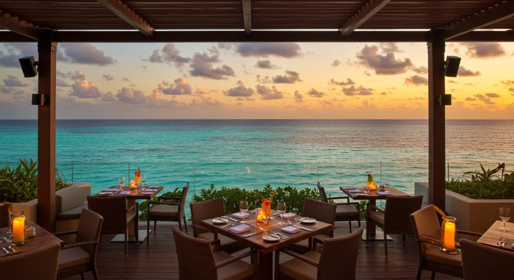 sun sets, Isla Mujeres comes alive with music