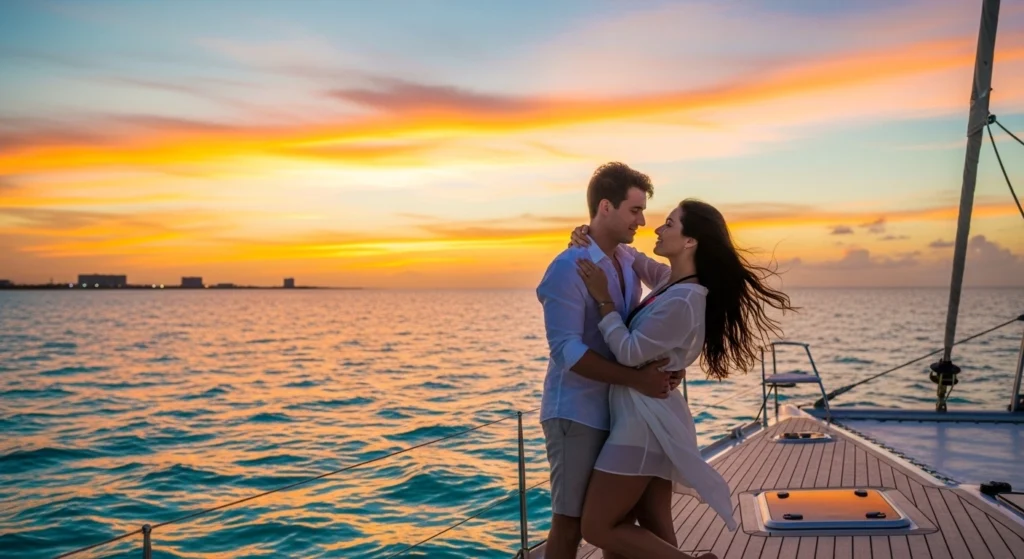 Sunset Date Cruise Cancun The Most Romantic Evening at Sea
