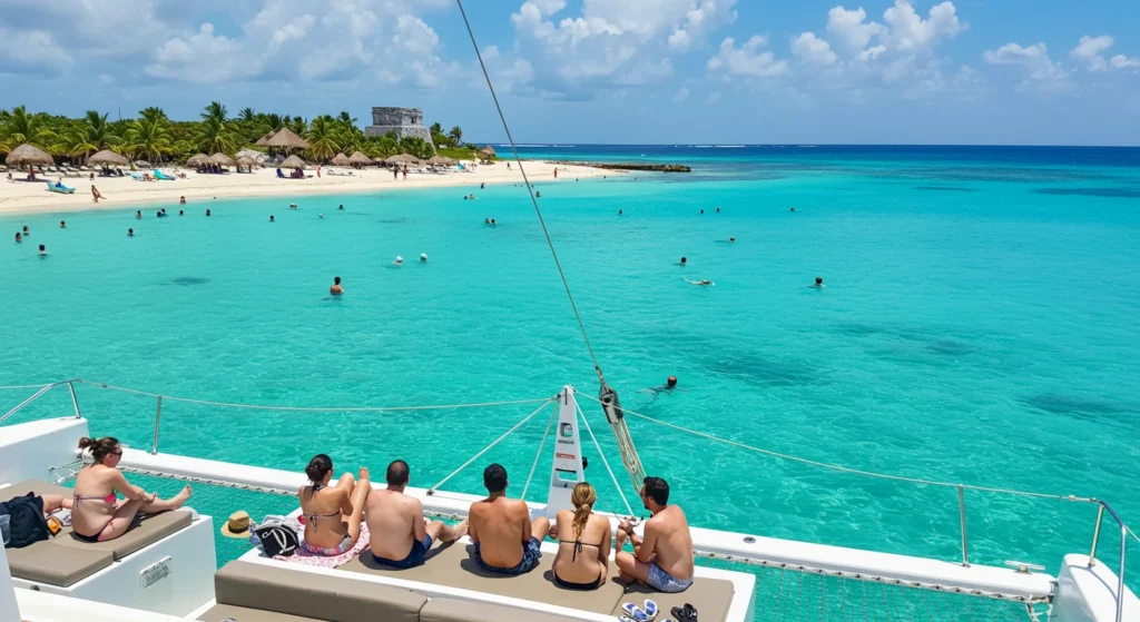 Tulum Mexico Beach Day on Catamaran Tour