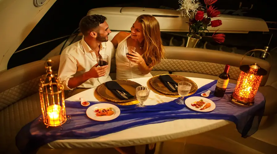 2. Experience a Romantic Private Yacht Dinner
