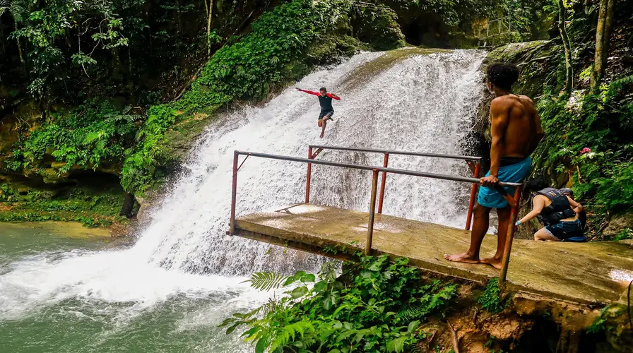 2. Swim and Cliff Jump at the Blue Hole