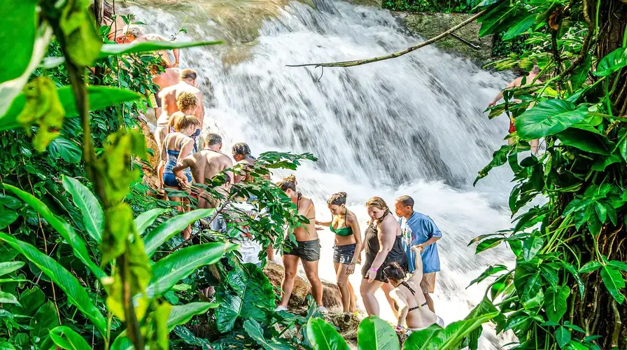 3. Climb and Swim at Ocho Rios’s Iconic Dunn’s River Falls