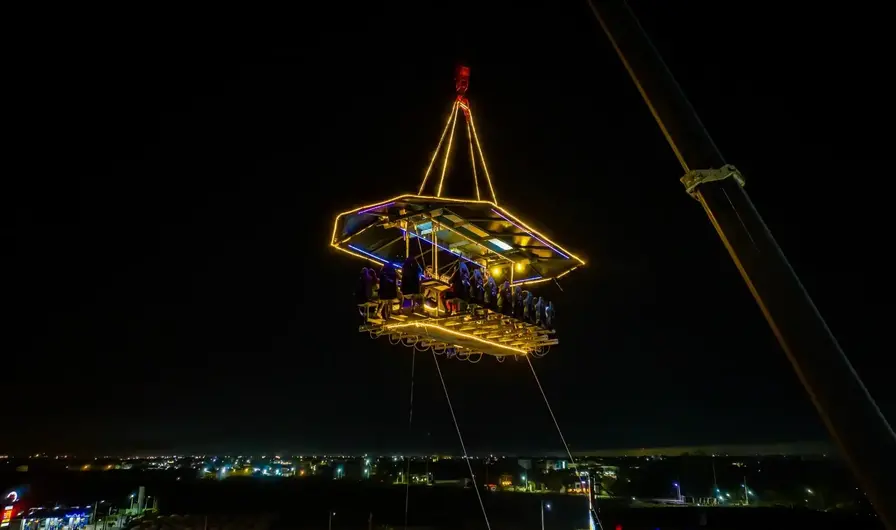 7. Experience Dinner in the Sky and Waterfront Shows