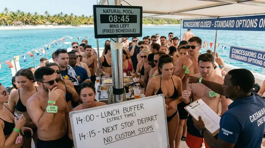 Cons Crowds, Fixed Schedules, Less Personalization - Catamaran Tours to Saona Island The Affordable Group Option