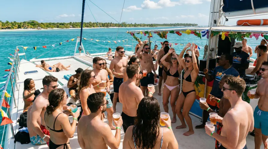 Pros Shared Fun, Party Vibes, and Lower Costs - Catamaran Tours to Saona Island The Affordable Group Option