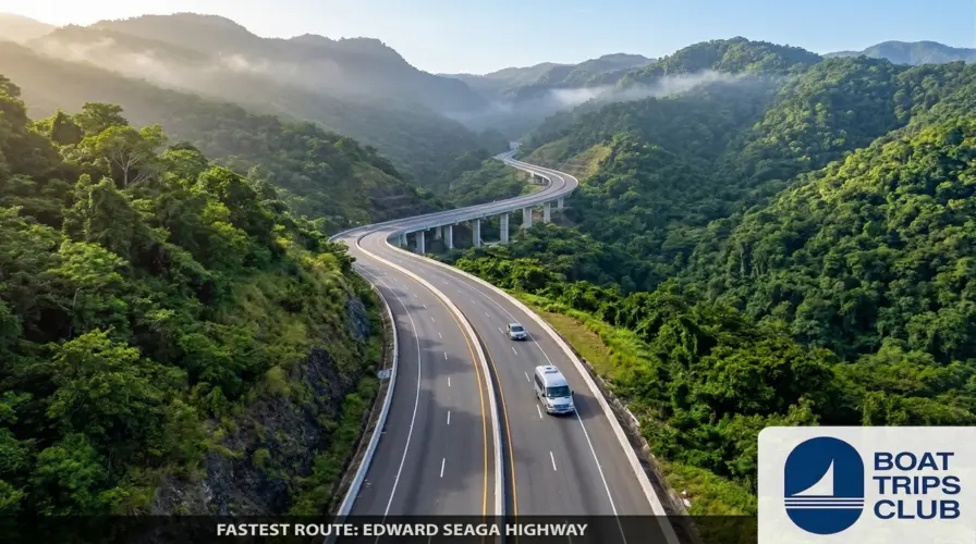 The Fastest Route Driving the Edward Seaga Highway - How Far is Ocho Rios from Kingston