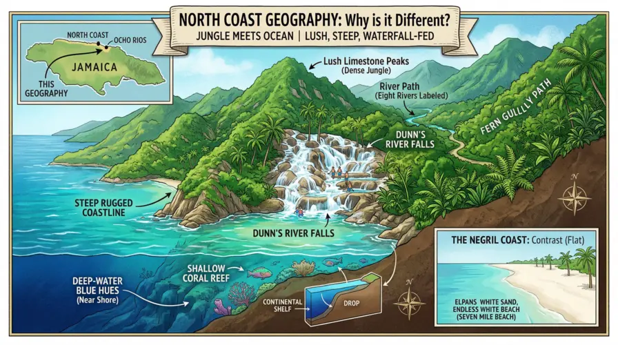 The Geography Why the North Coast is Different - Where is Ocho Rios