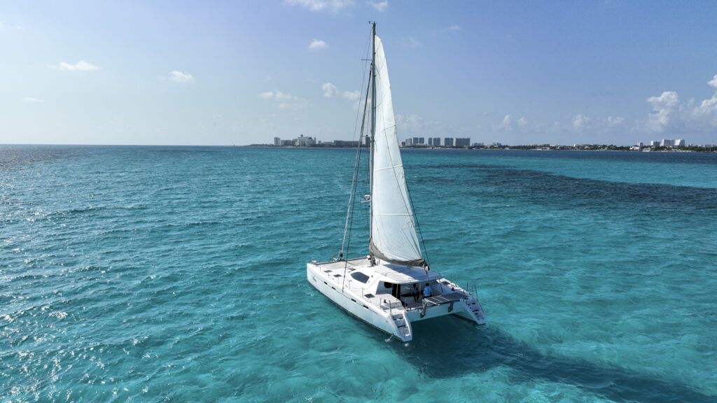 Private Catamaran to Isla Mujeres with Buffet & Open Bar