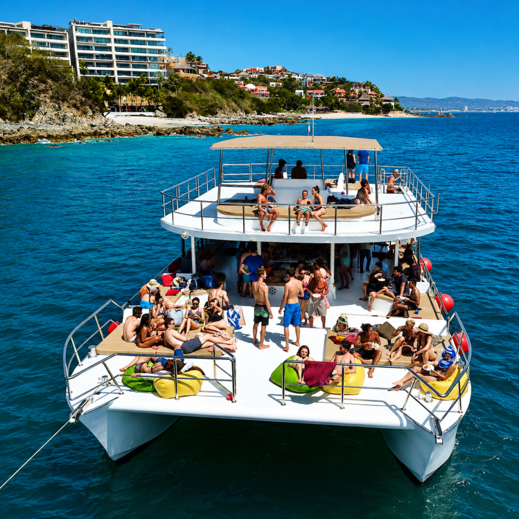 Shared Marietas Islands Catamaran Tour from Puerto Vallarta