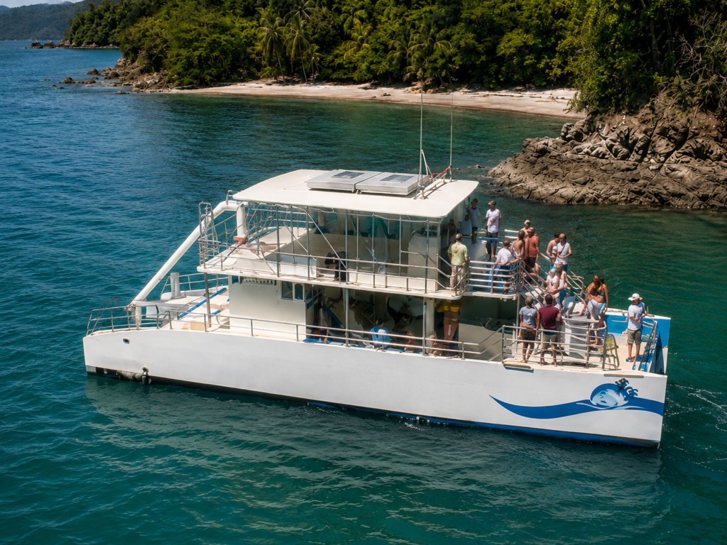 Large Group Catamaran to Tortuga Island, Jaco