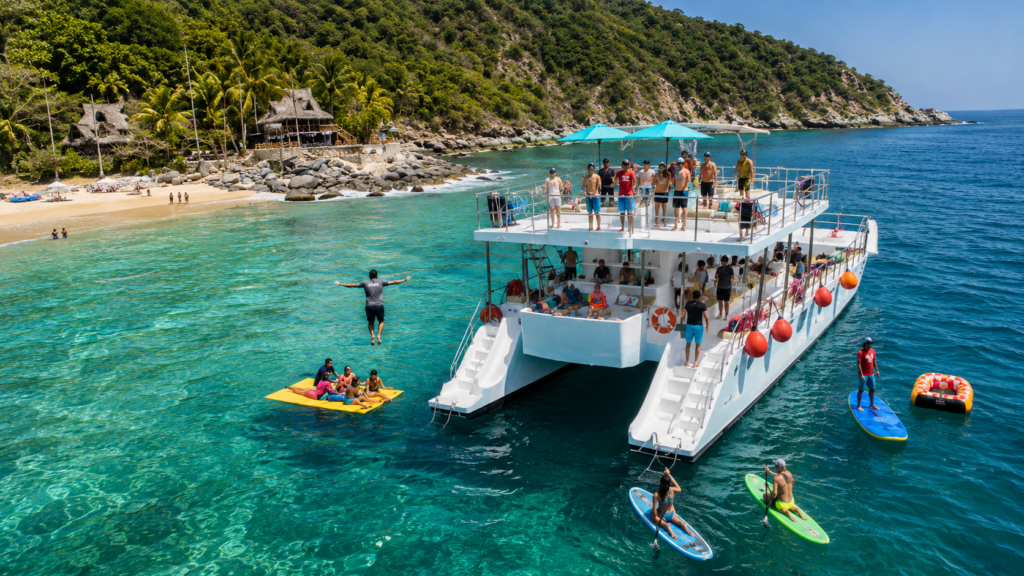 Las Marietas Islands Luxury Catamaran Cruise: 6 Hours
