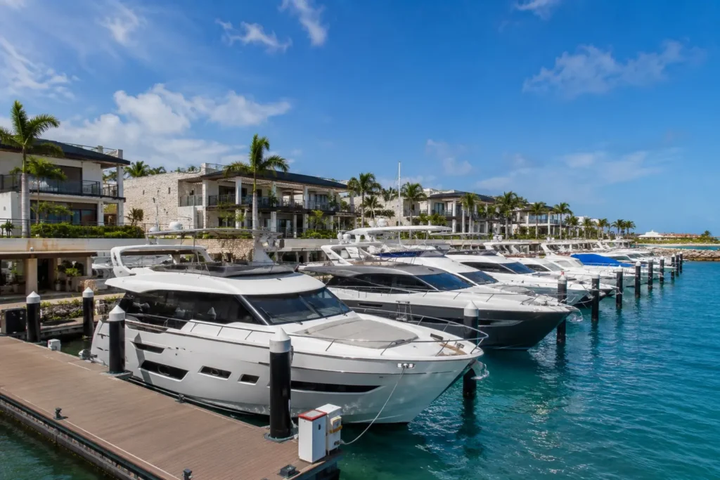 Luxury Yacht Marina and Waterfront Architecture