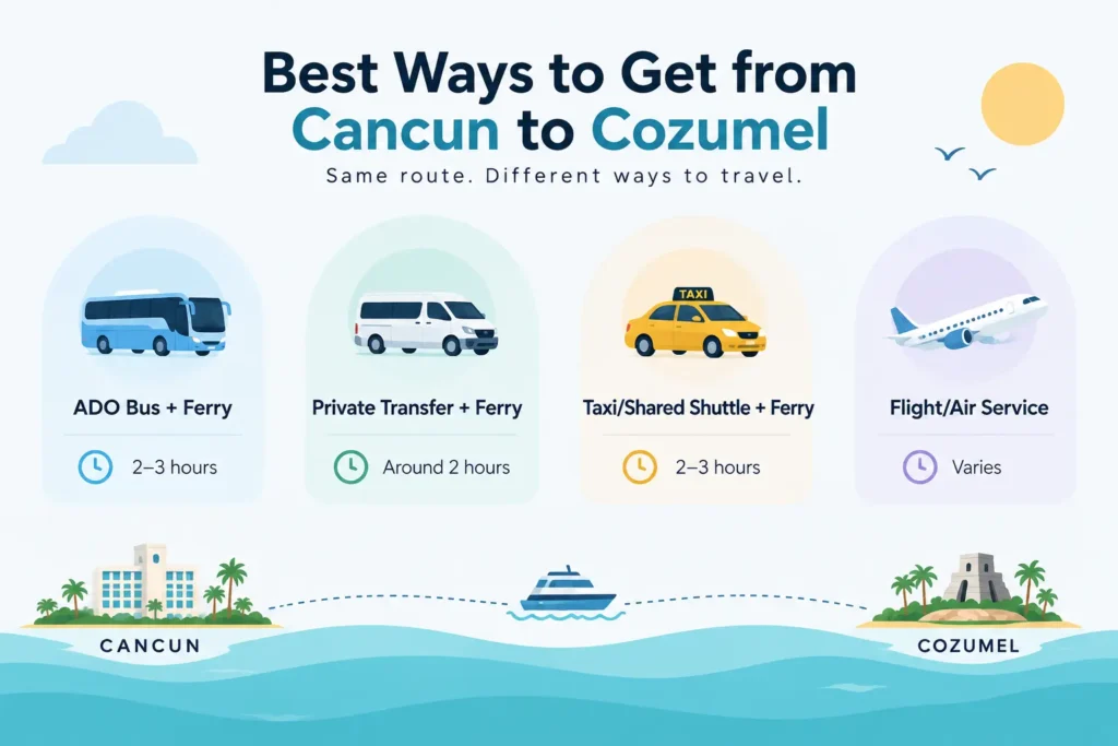 how to get to cozumel from cancun