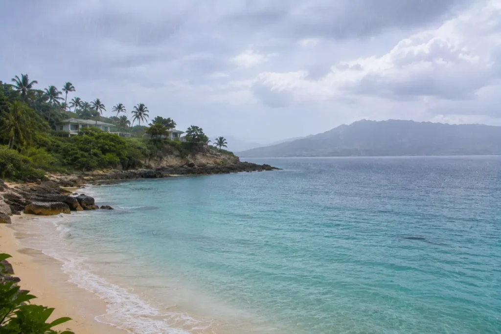 Rainy Tropical Coastal Retreat