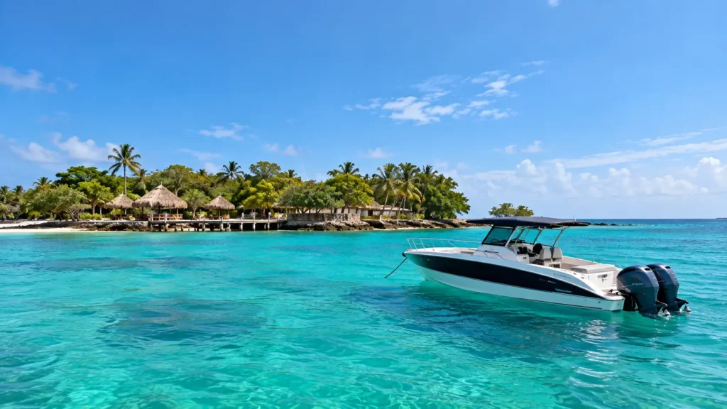 Tropical Rosario Island Escape with Speedboat

